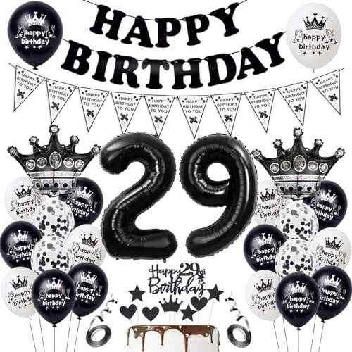 Schwarz 29. Geburtstagsdeko,Schwarz Ballon 29. Geburtstag Dekoration, Geburtstag 29 Jahre Mann Schwarz,Tortendeko 29. Geburtstag,Geburtstagsdeko 29 Jahre Frau, Luftballon 29. Geburtstagdeko Schwarz 29. Geburtstagsdeko,Schwarz Ballon 29. Geburtstag Dekoration, Geburtstag 29 Jahre Mann Schwarz,Tortendeko 29. Geburtstag,Geburtstagsdeko 29 Jahre Frau, Luftballon 29. Geburtstagdeko von Haosell