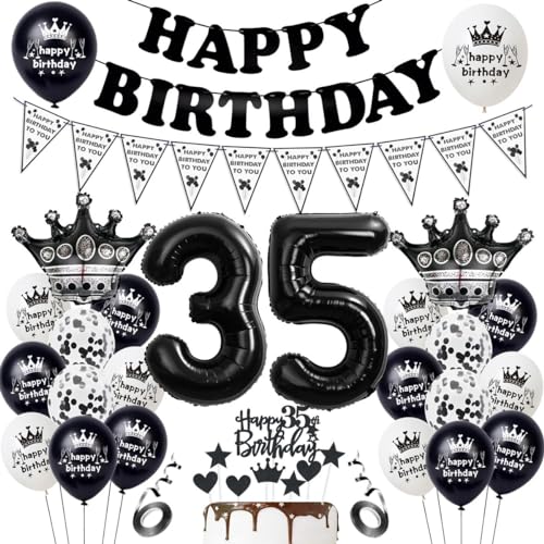 Schwarz 35. Geburtstagsdeko,Schwarz Ballon 35. Geburtstag Dekoration, Geburtstag 35 Jahre Mann Schwarz,Tortendeko 35. Geburtstag,Geburtstagsdeko 35 Jahre Frau, Luftballon 35. Geburtstagdeko Schwarz 35. Geburtstagsdeko,Schwarz Ballon 35. Geburtstag Dekoration, Geburtstag 35 Jahre Mann Schwarz,Tortendeko 35. Geburtstag,Geburtstagsdeko 35 Jahre Frau, Luftballon 35. Geburtstagdeko von Haosell