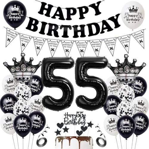 Schwarz 55. Geburtstagsdeko,Schwarz Ballon 55. Geburtstag Dekoration, Geburtstag 55 Jahre Mann Schwarz,Tortendeko 55. Geburtstag,Geburtstagsdeko 55 Jahre Frau, Luftballon 55. Geburtstagdeko Schwarz 55. Geburtstagsdeko,Schwarz Ballon 55. Geburtstag Dekoration, Geburtstag 55 Jahre Mann Schwarz,Tortendeko 55. Geburtstag,Geburtstagsdeko 55 Jahre Frau, Luftballon 55. Geburtstagdeko von Haosell