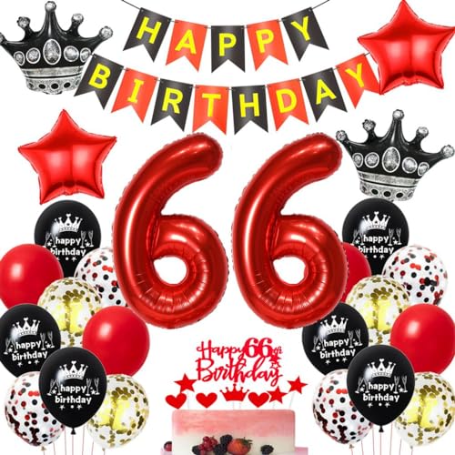 Schwarz Rot 66. Geburtstag Dekoration,Luftballons 66. Geburtstag Frau Rot Schwarz,Ballons 66 Jahre Geburtstagsdeko Mann Frau,66 Jahre Geburtstagsdeko Rot, Deko 66. Geburtstag Frauen Rot Schwarz Rot 66. Geburtstag Dekoration,Luftballons 66. Geburtstag Frau Rot Schwarz,Ballons 66 Jahre Geburtstagsdeko Mann Frau,66 Jahre Geburtstagsdeko Rot, Deko 66. Geburtstag Frauen Rot von Haosell