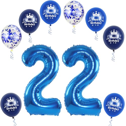 XL Folienballon 22 Geburtstag, Folienballon Zahl 22, Folienballon Zahl 22 Blau, Luftballons Zahl 22, Nummer 22 Luftballon Blau, Folienballon 32" Geburtstagsdeko Ballon Zahl 22 XL Folienballon 22 Geburtstag, Folienballon Zahl 22, Folienballon Zahl 22 Blau, Luftballons Zahl 22, Nummer 22 Luftballon Blau, Folienballon 32" Geburtstagsdeko Ballon Zahl 22 von Haosell