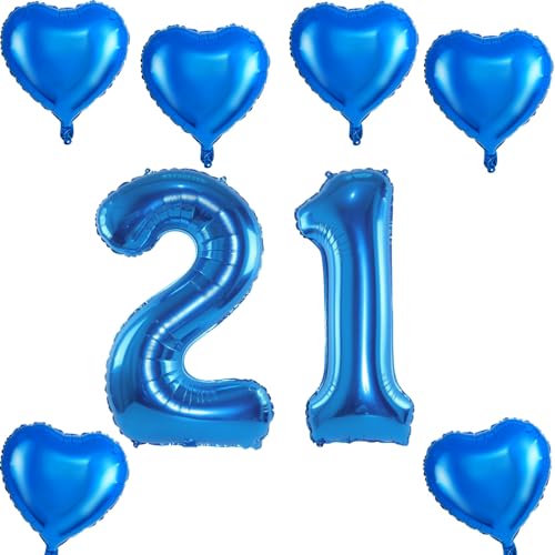XXL Folienballon 21 Geburtstag, Folienballon Zahl 21, Folienballon Zahl 21 Blau, Luftballons Zahl 21, Nummer 21 Luftballon Blau Manner Frau, Folienballon 40" Geburtstagsdeko Ballon Zahl 21 XXL Folienballon 21 Geburtstag, Folienballon Zahl 21, Folienballon Zahl 21 Blau, Luftballons Zahl 21, Nummer 21 Luftballon Blau Manner Frau, Folienballon 40" Geburtstagsdeko Ballon Zahl 21 von Haosell