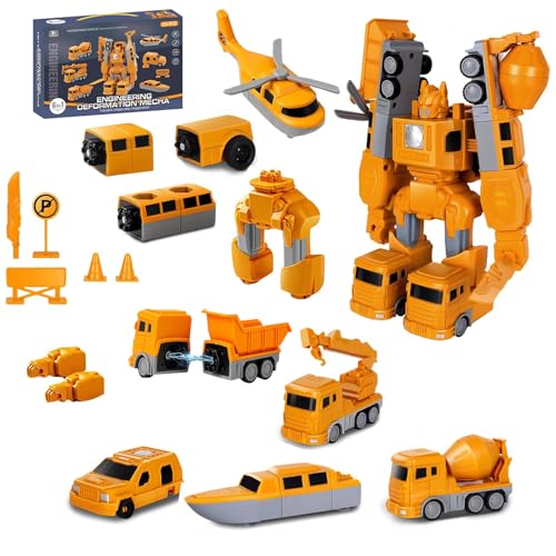 26PCS Magnetische Spielzeug für Kinder,Magnetischer Verformung Roboter baustellenfahrzeuge Auto Spielzeugset,DIY Roboter Spielzeug Bausteine Geschenk,für Jungen Und Mädchen Im Alter Von 3 4 5 6 7 8 von Haoutdory