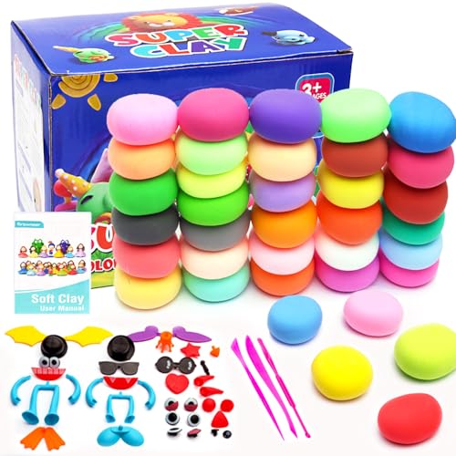 Haoutdory Modelliermasse Lufttrocknend,36 Farben Knete Lufttrocknend für Kinder, Geschenk für Jungen und Mädchen im Alter von 3-12 Jahren,DIY Formton mit Werkzeugen,Kinder Kunsthandwerk Geschenk Haoutdory Modelliermasse Lufttrocknend,36 Farben Knete Lufttrocknend für Kinder, Geschenk für Jungen und Mädchen im Alter von 3-12 Jahren,DIY Formton mit Werkzeugen,Kinder Kunsthandwerk Geschenk von Haoutdory