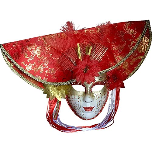 Venezianische Comedy -maske Exquisite Dekoration Jestermasken Für Party Holloweneen von Haowul