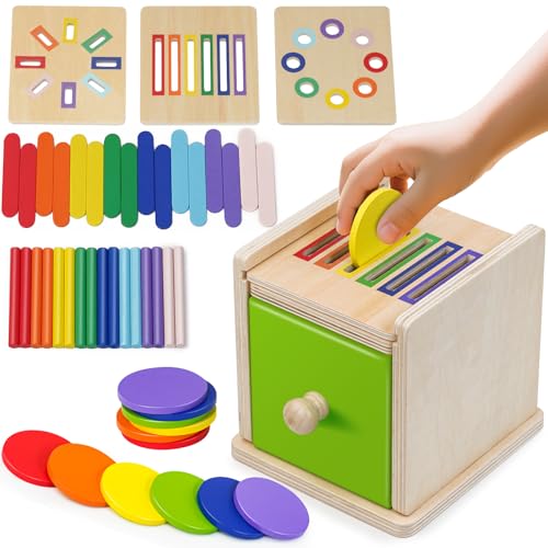 Haozozo Montessori Spielzeug ab 1 2 3 Jahre, 3 In 1 Holz Montessori Spielzeug 1 2 Jahre Holz Sortier & Stapelspielzeug Steckspiel ab 1 Jahr Geschenk für Kleinkinder Lernspielzeug Reisespiele Kinder Haozozo Montessori Spielzeug ab 1 2 3 Jahre, 3 In 1 Holz Montessori Spielzeug 1 2 Jahre Holz Sortier & Stapelspielzeug Steckspiel ab 1 Jahr Geschenk für Kleinkinder Lernspielzeug Reisespiele Kinder von Haozozo