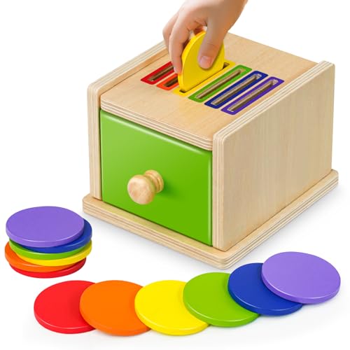 Haozozo Montessori Spielzeug ab 1 2 3 Jahre, Montessori Spielzeug 2 1 3 Jahre, Sensorik Spielzeug Holzspielzeug ab 1 Jahr Motorikspielzeug ab 1 Jahr mit 12 Holzmünzen Haozozo Montessori Spielzeug ab 1 2 3 Jahre, Montessori Spielzeug 2 1 3 Jahre, Sensorik Spielzeug Holzspielzeug ab 1 Jahr Motorikspielzeug ab 1 Jahr mit 12 Holzmünzen von Haozozo