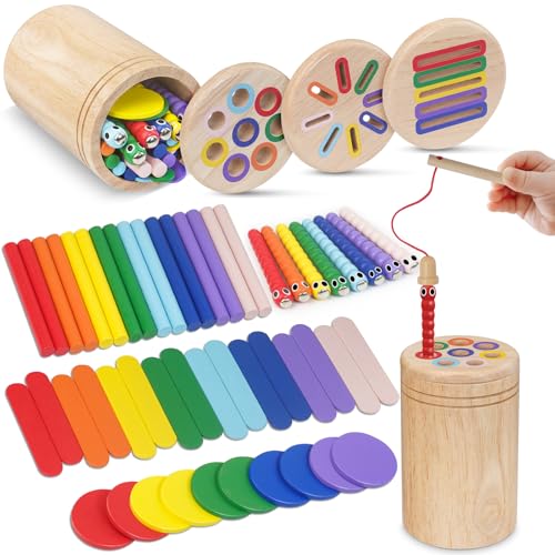 Haozozo Montessori Spielzeug ab 1 Jahr, 4-in-1 Montessori Spielzeug ab 1 2 3 Jahre, Holz Montessori Spielzeug 1 2 3 Jahre, Sensorik Spielzeug Baby Kleinkind Spielzeug Motorikspielzeug ab 1 Jahr Haozozo Montessori Spielzeug ab 1 Jahr, 4-in-1 Montessori Spielzeug ab 1 2 3 Jahre, Holz Montessori Spielzeug 1 2 3 Jahre, Sensorik Spielzeug Baby Kleinkind Spielzeug Motorikspielzeug ab 1 Jahr von Haozozo