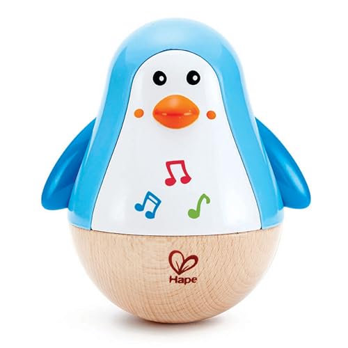 Hape Stehauf-Pinguin, Stehaufmännchen mit Klang, blau, ab 6 Monaten von Hape