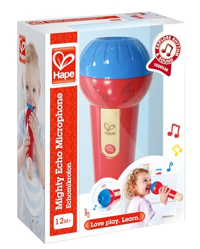 Hape Echomikrofon | Batterieloses Stimmverstärker-Mikrofon für Kinder ab 1 Jahr von Hape