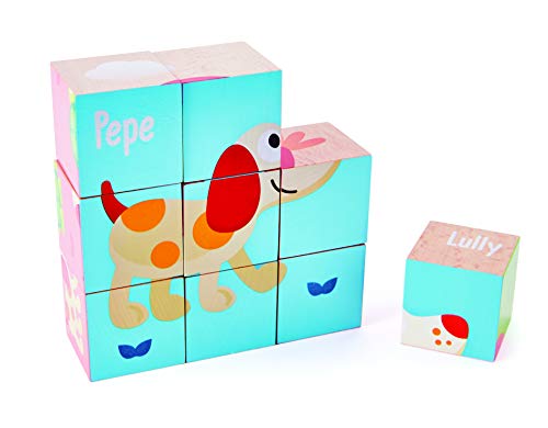 Hape E0452 Pepe und Friends Blockpuzzle von Hape