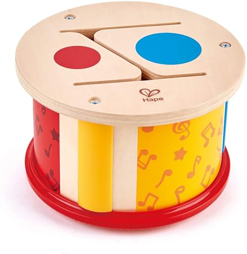 Hape Doppelseitige Holztrommel | Musikspielzeug für Kleinkinder Hape Doppelseitige Holztrommel | Musikspielzeug für Kleinkinder von Hape
