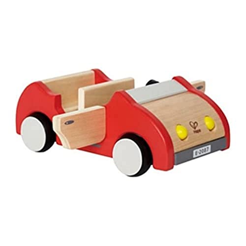 Hape Puppenhaus Familienauto aus Holz Autospielzeug, Schiebeauto Ausstattung für Puppenhaus Möbelset von Hape