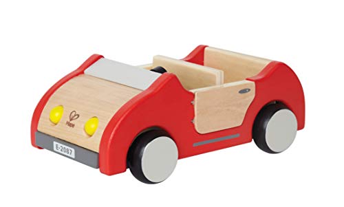 Hape Puppenhaus Familienauto aus Holz Autospielzeug, Schiebeauto Ausstattung für Puppenhaus Möbelset von Hape