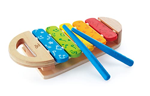 Wenko Wenko Hape Regenbogen Xylophon aus Holz, Musikinstrument für Kinder ab 12 Monaten von Hape