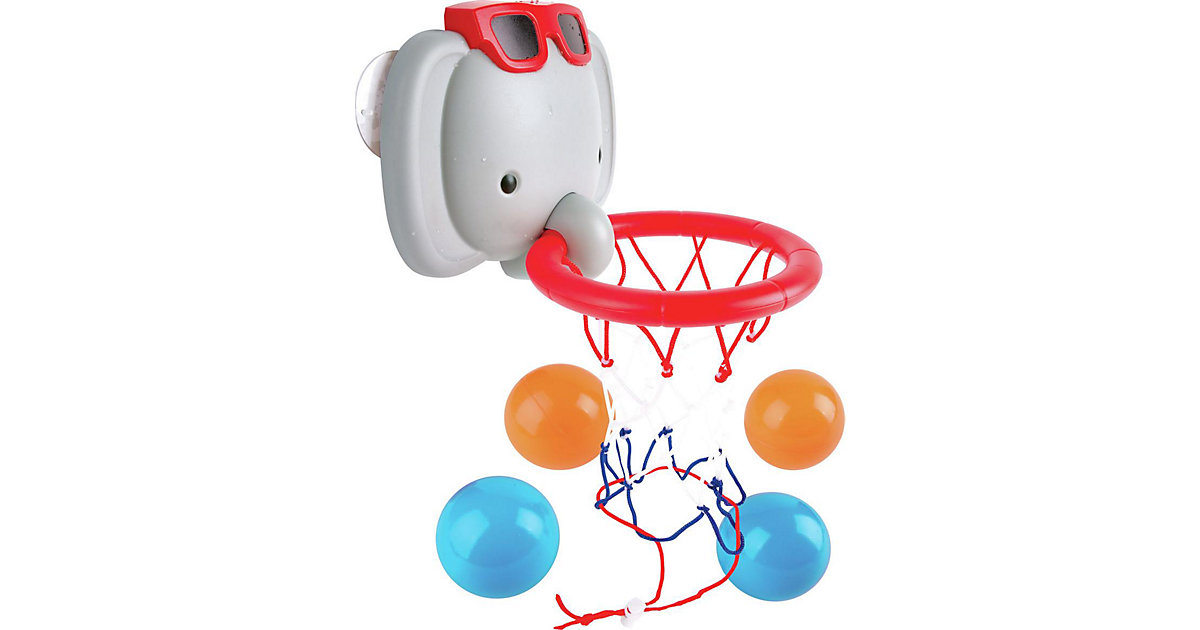 Badespaß mit dem Elefanten-Basketballkorb von Hape