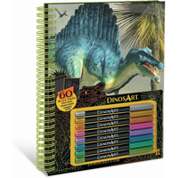 HAPE DA15205 Dinos Art Malbuch mit schwarzen Seiten von Hape