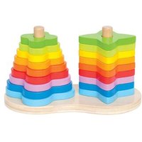 HAPE E0406 Regenbogen Steckspiel HAPE E0406 Regenbogen Steckspiel von Hape