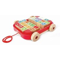 HAPE E0487 Buchstabenbauklötze im Nachziehwagen HAPE E0487 Buchstabenbauklötze im Nachziehwagen von Hape