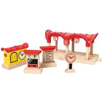 HAPE E3702 Bahnhof mit Aufnahmefunktion und Beleuchtung von Hape