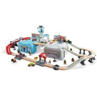 HAPE E3773 Großstadtlandschaft Eisenbahn in Aufbewahrungsbox von Hape