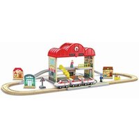 HAPE E3877 Hape Tragbares Bahnhof-Set HAPE E3877 Hape Tragbares Bahnhof-Set von Hape