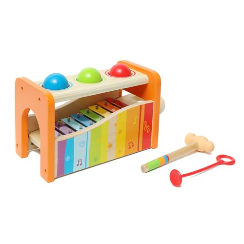 Hape Xylophon und Hammerspiel mit ausziehbarem Xylophon, multifunktionales Holzspielzeug, ab 12 Monaten Hape Xylophon und Hammerspiel mit ausziehbarem Xylophon, multifunktionales Holzspielzeug, ab 12 Monaten von Hape