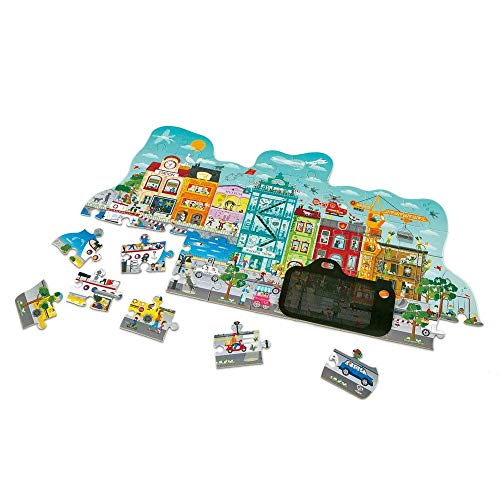 Hape E1629 Puzzle Animiertes Stadt-Puzzle von Hape