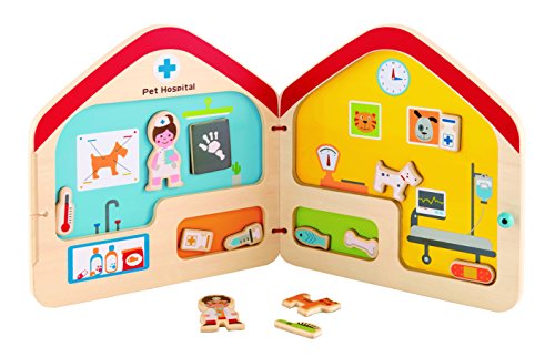 Hape E3016 - Magnetisches Tierarzt-Buch, Holzspielzeug Hape E3016 - Magnetisches Tierarzt-Buch, Holzspielzeug von Hape