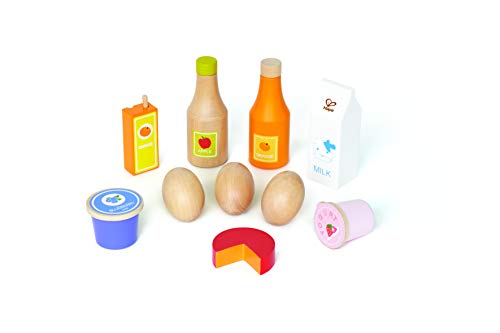 Hape E3108 - Gesunde Kost, Küchenzubehör, Zubehör für den Kaufmannsladen, aus Holz, Natur-multi, One Size Hape E3108 - Gesunde Kost, Küchenzubehör, Zubehör für den Kaufmannsladen, aus Holz, Natur-multi, One Size von Hape