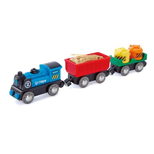 Hape Eisenbahn Güterzug aus Holz mit Batterieantrieb, ab 3 Jahren Hape Eisenbahn Güterzug aus Holz mit Batterieantrieb, ab 3 Jahren von Hape