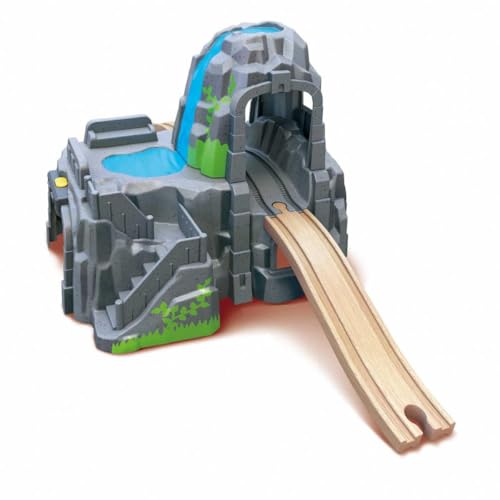 Hape Eisenbahnwelt Berg und Tunnelset mit Licht & Sound, ab 3 Jahren Mehrfarbig von Hape