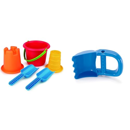 Hape E4053-5-in-1 Strandset, Strandspielzeug/Sandspielzeug, Mehrfarbig GD70423 E4019 - Handbagger, Strandspielzeug/Sandspielzeug, blau Hape E4053-5-in-1 Strandset, Strandspielzeug/Sandspielzeug, Mehrfarbig GD70423 E4019 - Handbagger, Strandspielzeug/Sandspielzeug, blau von Hape
