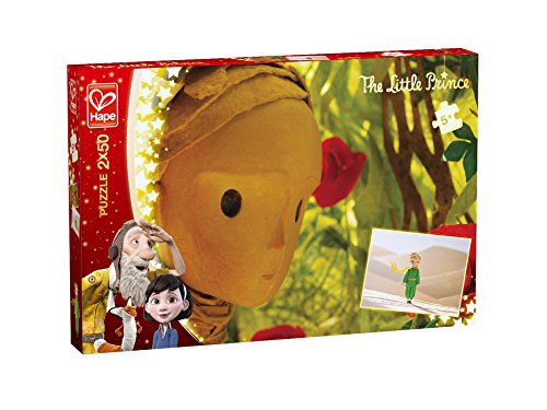 Hape E824781 The Little Prince E824781-Puzzle Wüste und Rosen 50 teilig x 2, bunt von Hape