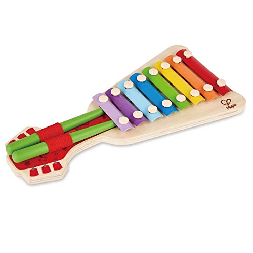 Hape E8258 2 in 1 Mehrfarbige Xylophon Gitarre, bunt von Hape