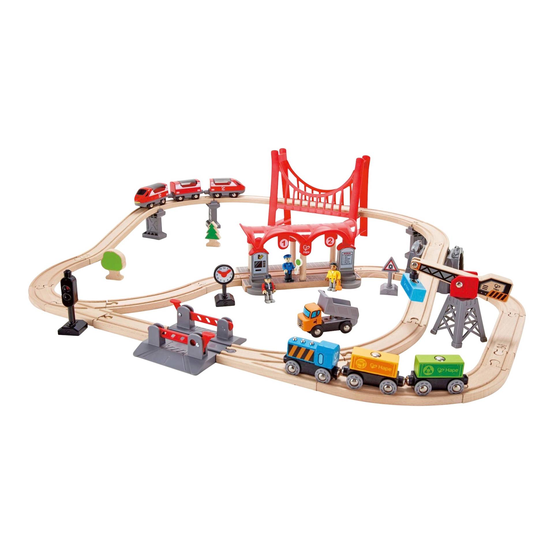 Hape Eisenbahn-Set Verkehrsreiche Stadt Hape Eisenbahn-Set Verkehrsreiche Stadt von Hape