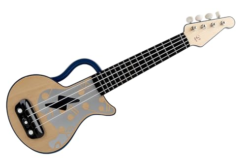 Hape Elektrische Ukulele mit stimmbaren Saiten und Führungslichtern für Kinder ab 3 Jahren, blau Hape Elektrische Ukulele mit stimmbaren Saiten und Führungslichtern für Kinder ab 3 Jahren, blau von Hape