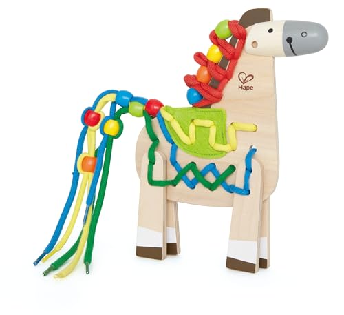 Hape Fädelspiel Pony I Holzspielzeug für Kinder ab 3 Jahren I Zur Föderung der Kreativität und Feinmotorik Hape Fädelspiel Pony I Holzspielzeug für Kinder ab 3 Jahren I Zur Föderung der Kreativität und Feinmotorik von Hape