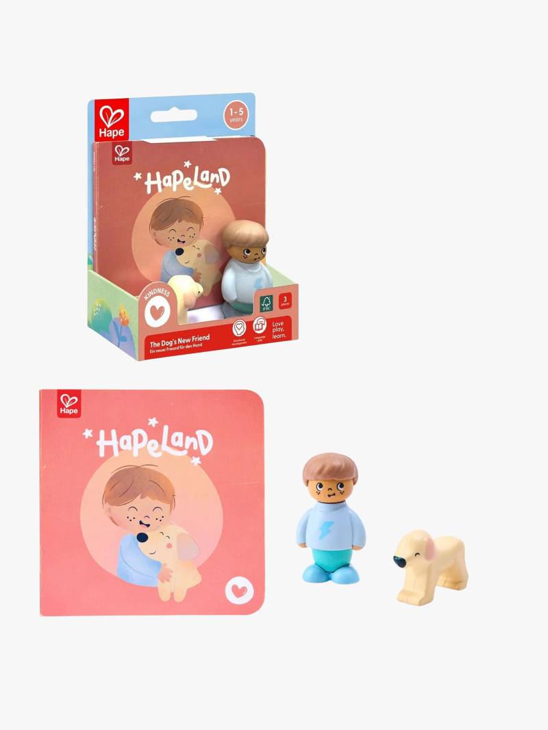 Hape Geschichtenbuch mit Spielset The Dog's New Friend von Hape