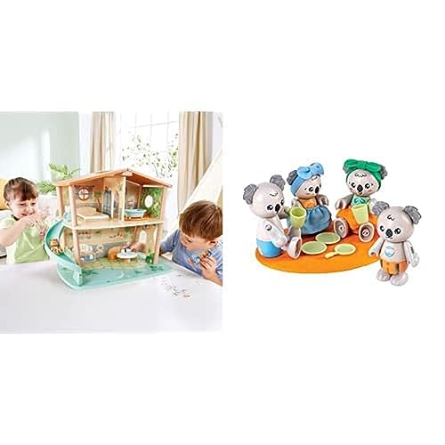 Hape Green Planet Explorers Das Urwaldhaus der Tiger, grün + Hape Green Planet Explorers Koalafamilie von Hape