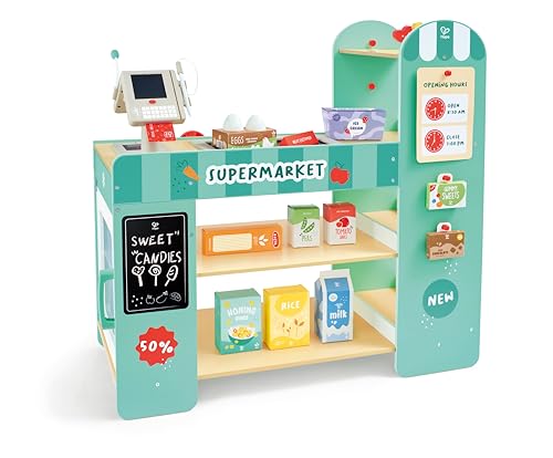 Hape Intelligenter Supermarkt aus Holz, Kaufmannsladen mit Zubehör Hape Intelligenter Supermarkt aus Holz, Kaufmannsladen mit Zubehör von Hape