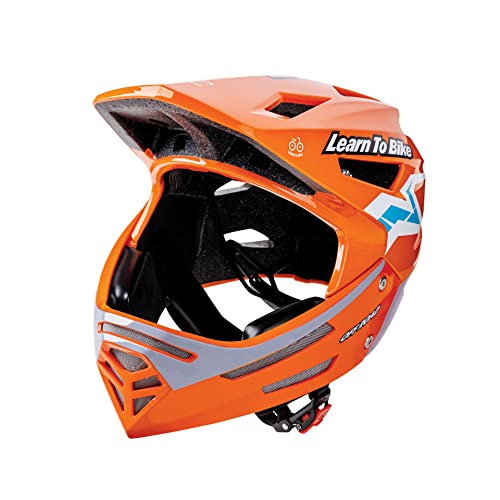 Hape E1093 Cross Racing Fullface- und BMX-Helme Kinder, Orange, Einheitsgröße von Hape