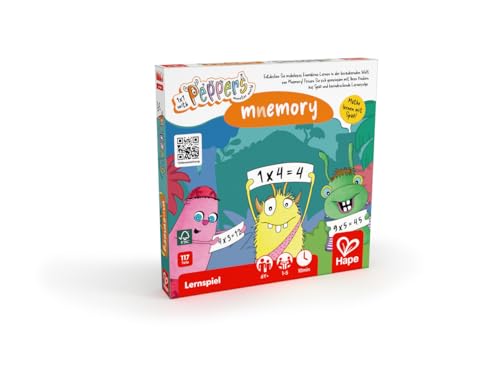 Hape Mormels & Peppers Mnemory - spannendes Lernspiel für die Gedächtnisleistung ab 6 Jahren von Hape