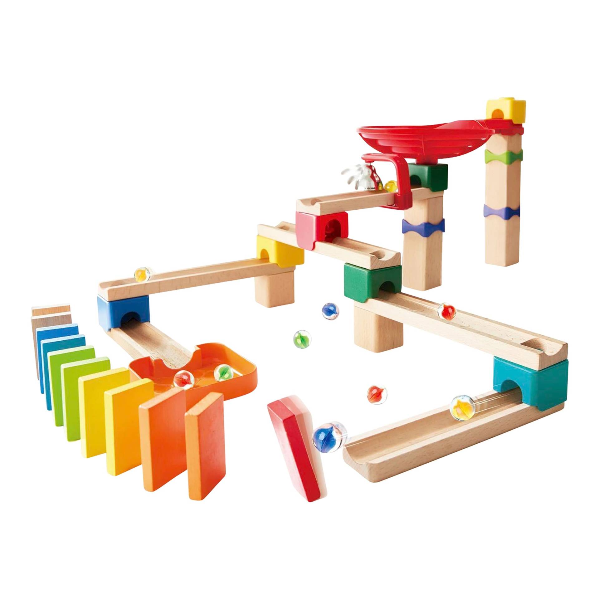 Hape Murmelbahn mit Domino zweispurig Hape Murmelbahn mit Domino zweispurig von Hape