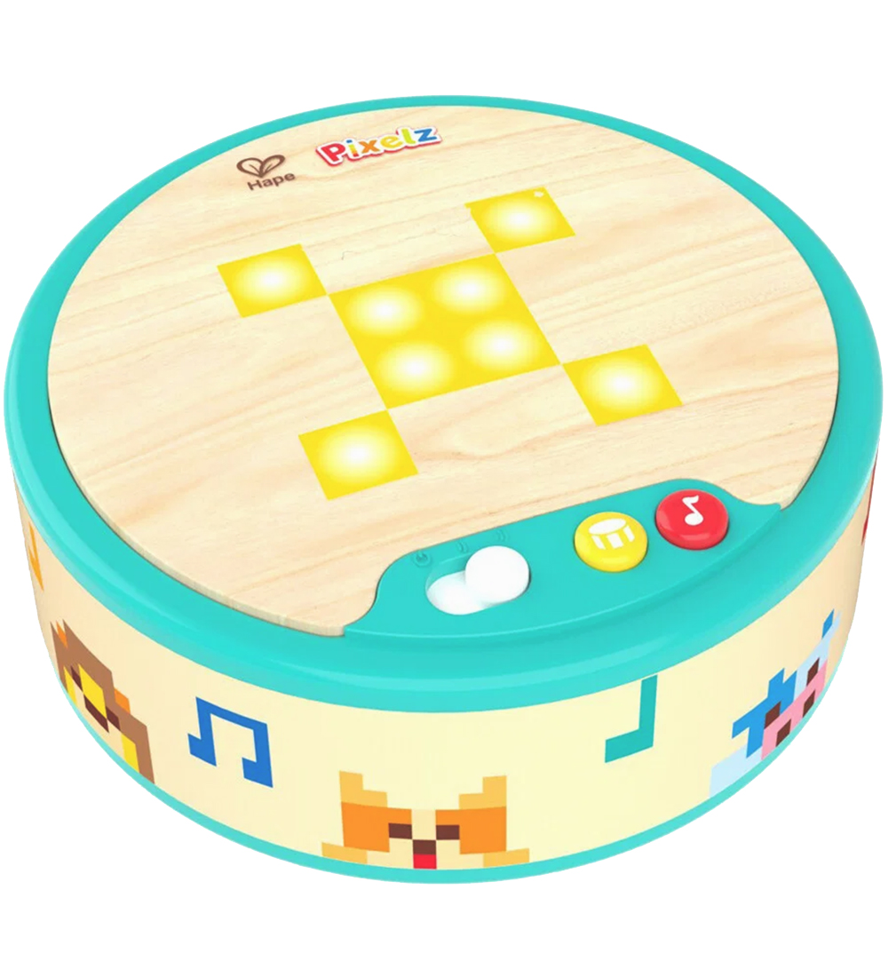 Hape Musikinstrument m. Bright - Pixelz - Bright Beats Pixel Dru - Hape - One Size - Musikinstrumente von Hape