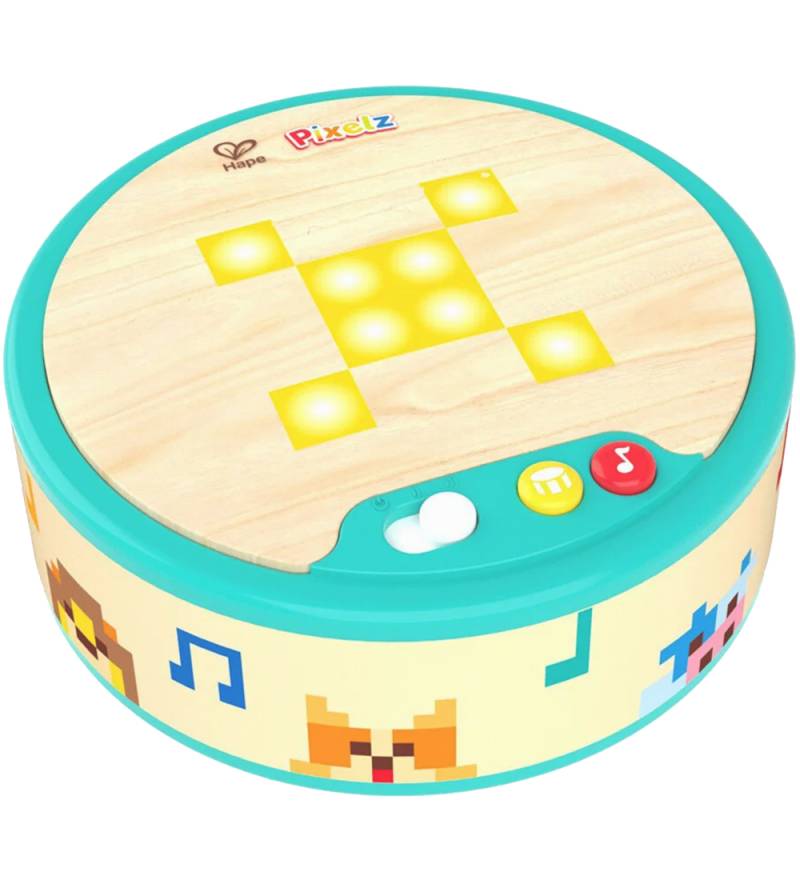 Hape Musikinstrument m. Bright - Pixelz - Bright Beats Pixel Dru - Hape - One Size - Musikinstrumente von Hape