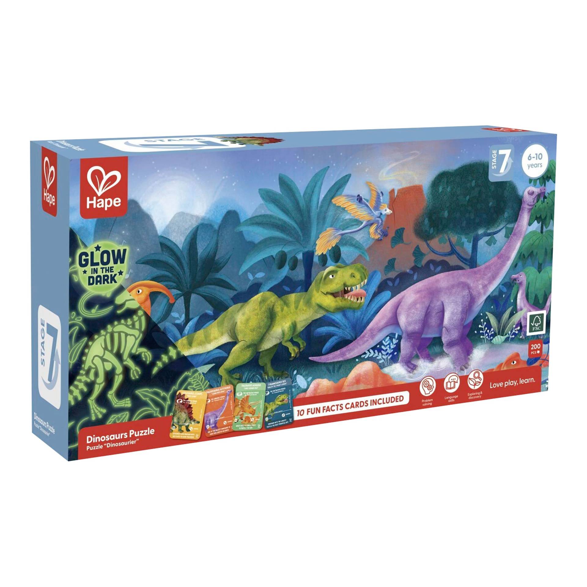 Hape Puzzle Dinosaurier 200 Teile von Hape