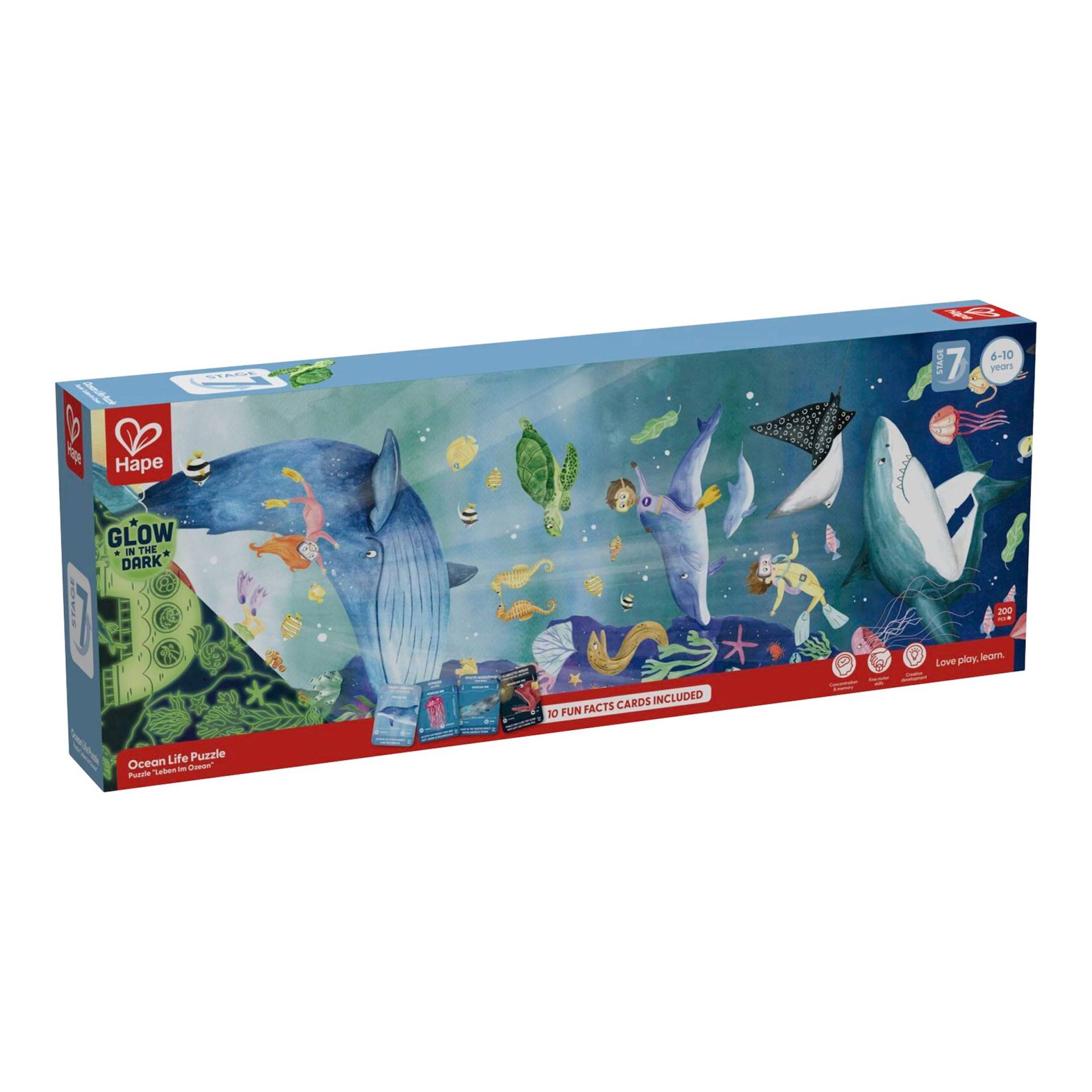 Hape Puzzle Leben im Ozean 200 Teile von Hape