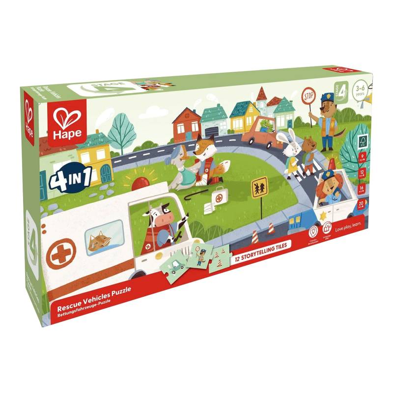 Hape Puzzle Rettungsfahrzeuge Hape Puzzle Rettungsfahrzeuge von Hape