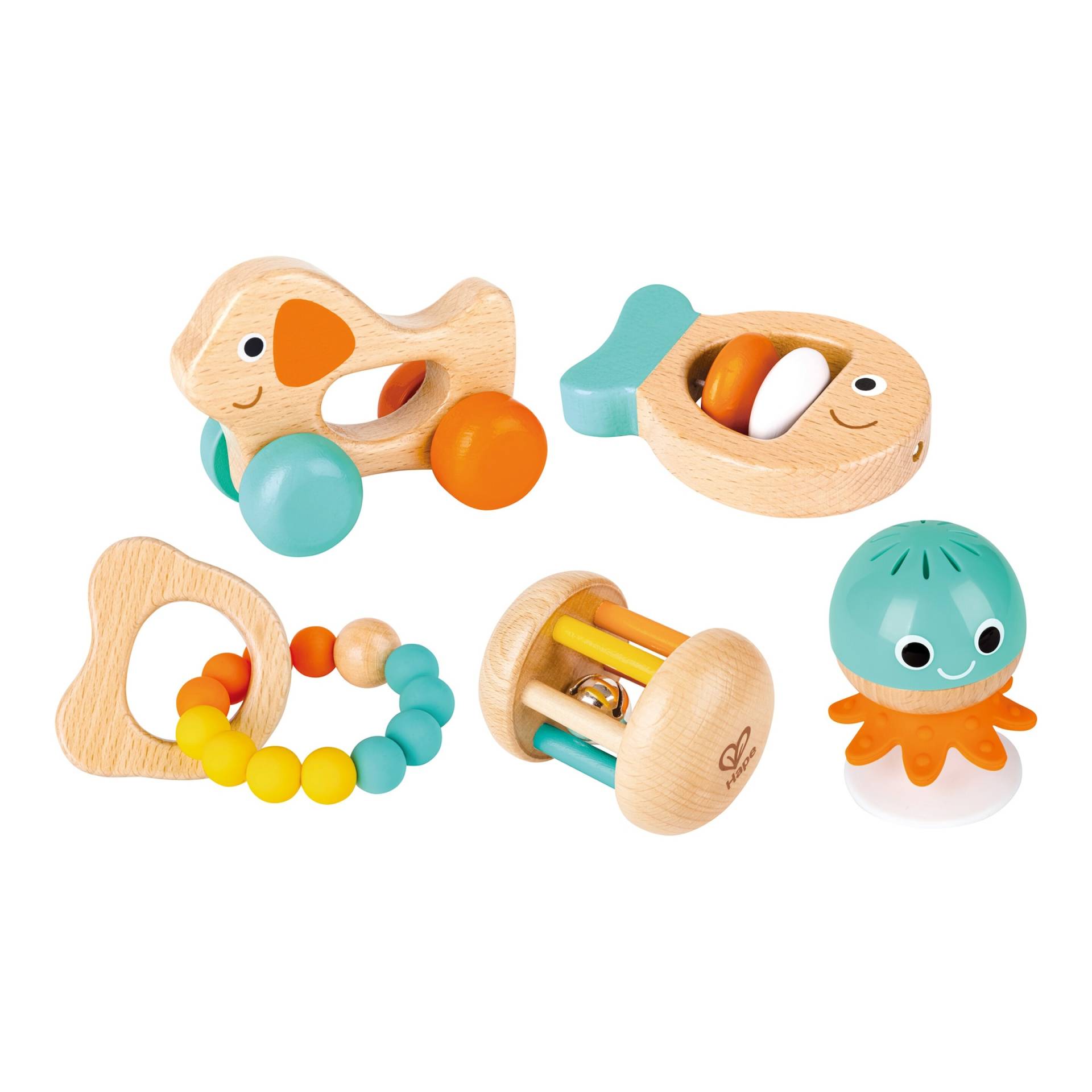 Hape Rassel Sensorik-Set 5-teilig Hape Rassel Sensorik-Set 5-teilig von Hape